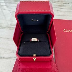 Cartier men’s love ring white gold